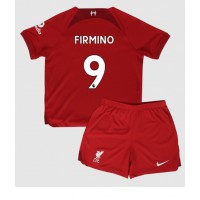 Fotbalové Dres Liverpool Roberto Firmino #9 Dětské Domácí 2022-23 Krátký Rukáv (+ trenýrky)